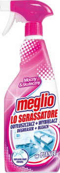 MEGLIO Dégraissant + eau de Javel mousse 750 ml spray